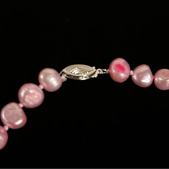 Real pink pearls like new condition - Picture 8 of 9